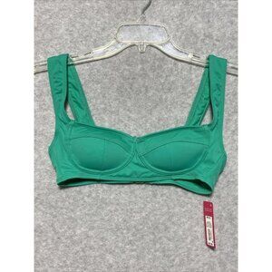 Xhilaration Green Wireless Bikini Swim Swimsuit Top Youth Size M (4-6)